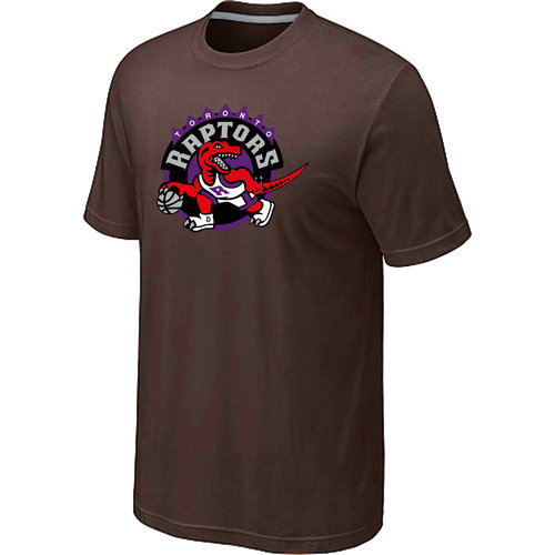 NBA Toronto Raptors  Big Tall Primary Logo Brown T-Shirt
