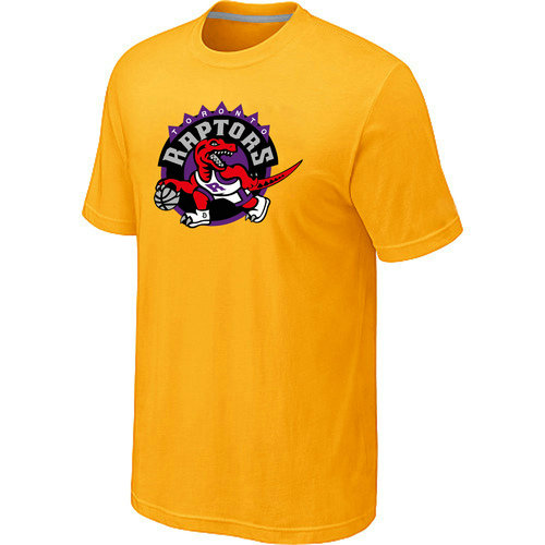 NBA Toronto Raptors  Big Tall Primary Logo Yellow T Shirt