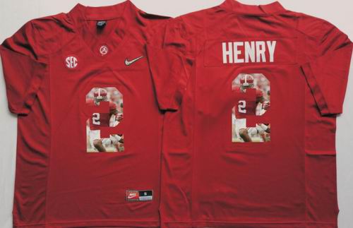 NCAA Alabama Crimson Tide #2 Derrick Henry red fashion Jersey