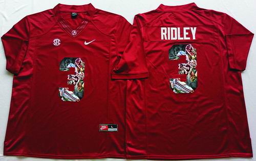 NCAA Alabama Crimson Tide #3 Calvin Ridley Red limited fashion Jersey