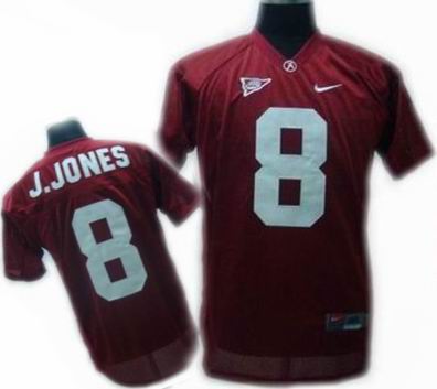 NCAA Alabama Crimson Tide #8 J.Jones Red NCAA Football Jerseys