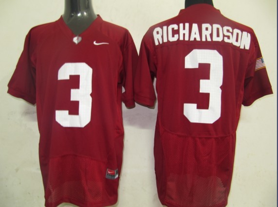 NCAA Alabama Crimson Tide 3 Trent Richardson Red Football Jersey