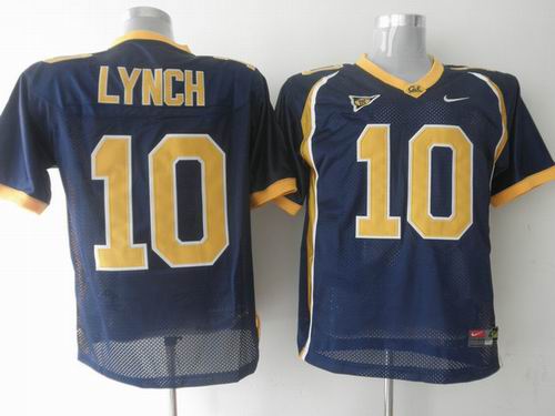 NCAA California Golden Bears #10 Marshawn Lynch blue jersey