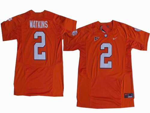 NCAA Clemson Tigers 2# Sammy Watkins Orange Football Jersey