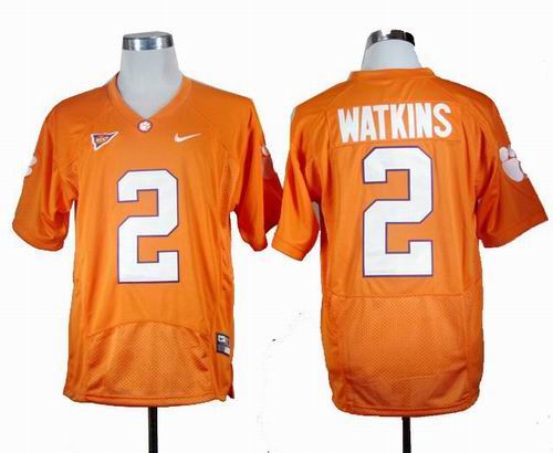 NCAA Clemson Tigers Sammy Watkins 2 Orange Pro Combat College Football Jersey