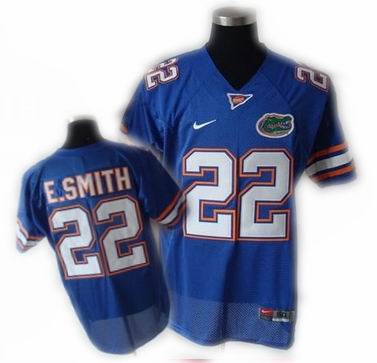 NCAA Florida Gators #22 E SMITH football jerseys blue
