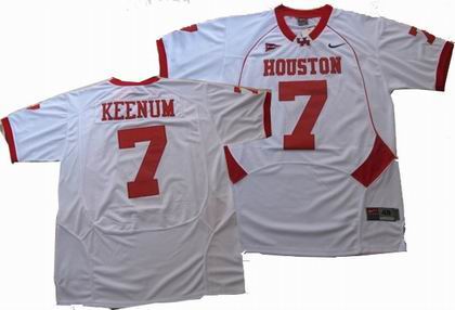 NCAA Houston Cougars #7 KEENUM white jerseys