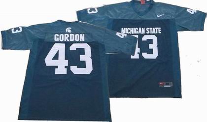 NCAA Michigan State Spartans 43# GORDON green jerseys