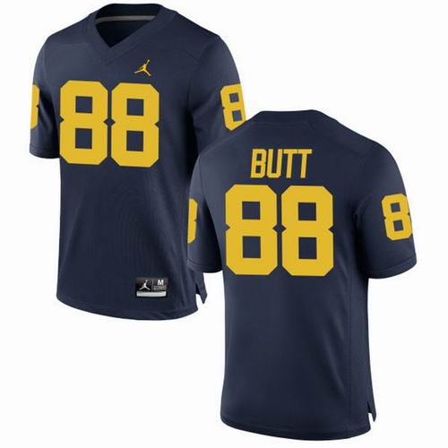 NCAA Michigan Wolverines #88 Jake Butt Navy Blue jerseys