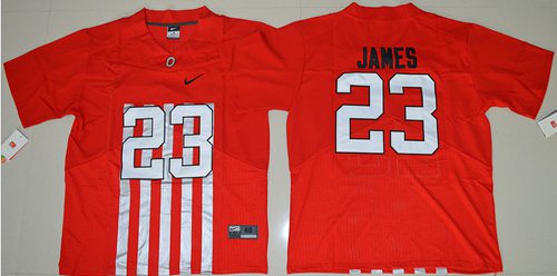 NCAA Ohio State Buckeyes #23 Lebron James Red Jersey