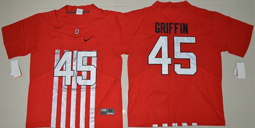 NCAA Ohio State Buckeyes #45 Archie Griffin Red Jersey