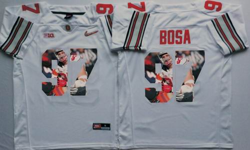 NCAA Ohio State Buckeyes #97 Joey Bosa white fashion Jersey