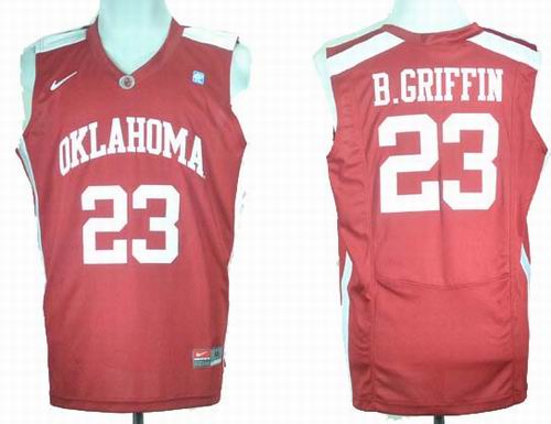 NCAA Oklahoma Sooners Blake Griffin 23 Red College Basketball Jersey