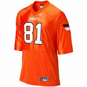 NCAA Oklahoma State Cowboys #81 blackmon orange jerseys