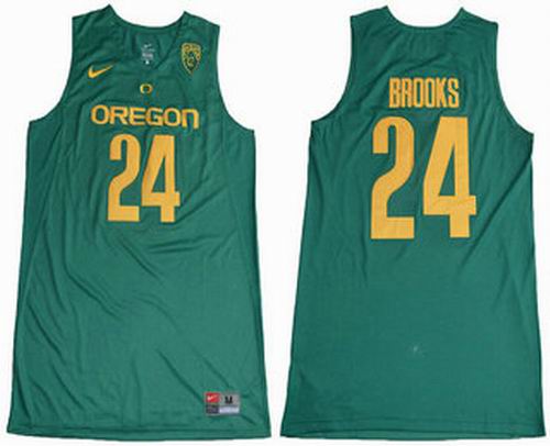 NCAA Oregon Ducks #24 Dillon Brooks Dark Green College Basketball 2017 Nike Swingman Jersey
