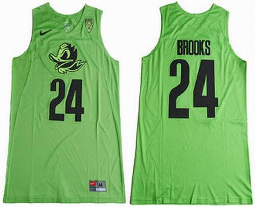 NCAA Oregon Ducks #24 Dillon Brooks Electric Green College Basketball 2017 Nike Swingman Jersey