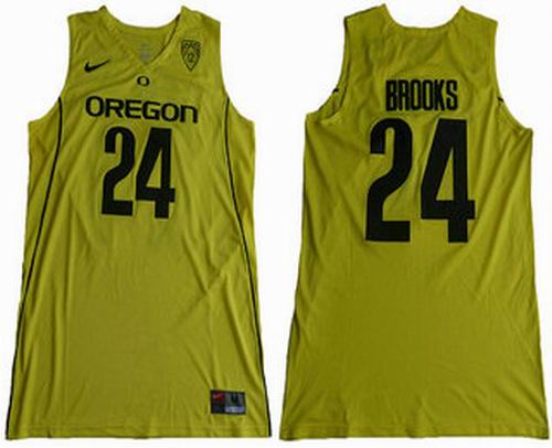 NCAA Oregon Ducks #24 Dillon Brooks Yellow College Basketball 2017 Nike Swingman Jersey
