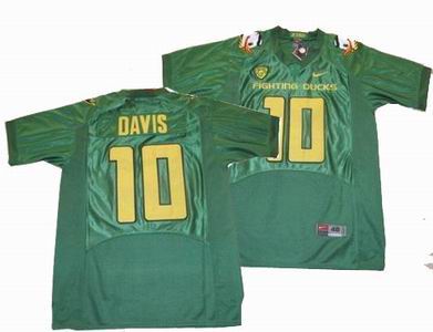 NCAA Oregon Ducks 10# davis green jerseys