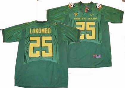 NCAA Oregon Ducks 25# LOKOMBO green jerseys