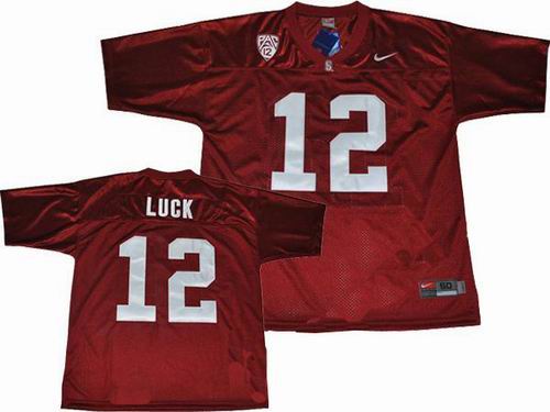 NCAA Stanford Cardinals Andrew Luck 12 Red 2011 Stitched Jersey