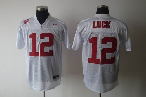 NCAA Stanford Cardinals Andrew Luck 12 WHITE 2011 Stitched Jersey
