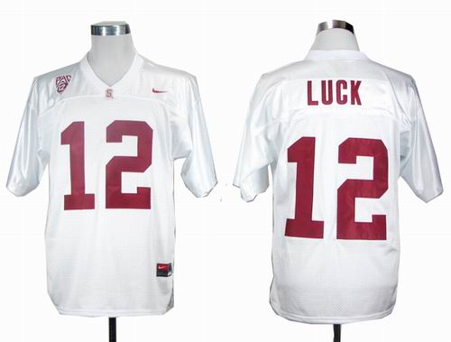 NCAA Stanford Cardinals Andrew Luck 12 White College Football Jersey