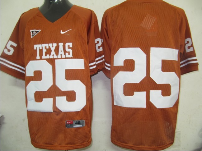 NCAA TEXAS 25 Orange jerseys