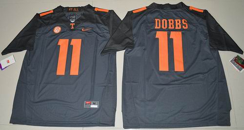 NCAA Tennessee Vols #11 Joshua Dobbs black Jersey
