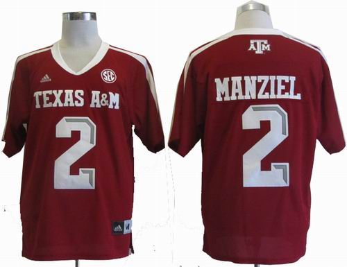 NCAA Texas A&ampM Aggies Johnny Manziel 2 Football Jerseys