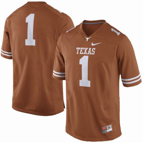 NCAA Texas Longhorns #1 orange jersey