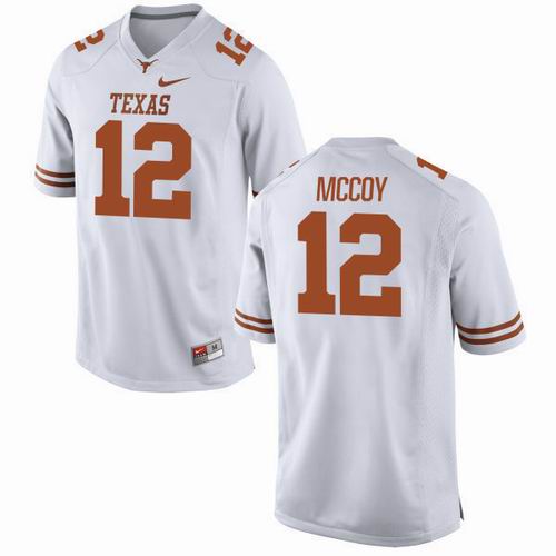 NCAA Texas Longhorns #12 Colt McCoy white Jersey