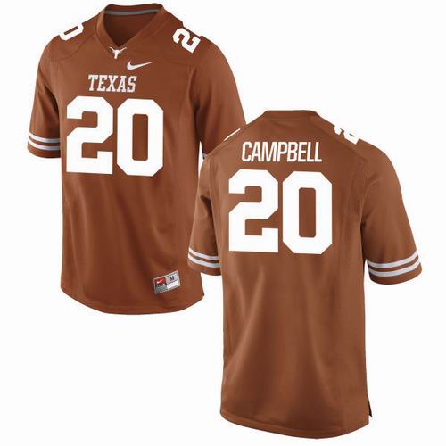 NCAA Texas Longhorns #20 Earl Campbell orange jersey