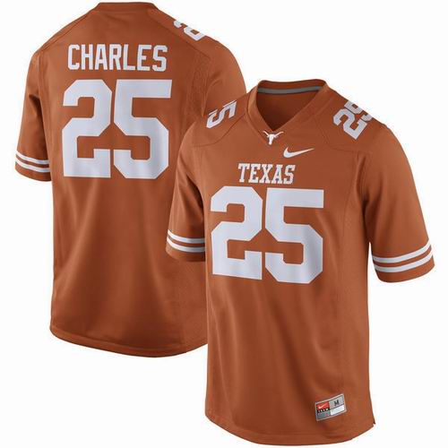 NCAA Texas Longhorns #25 Charles orange jersey