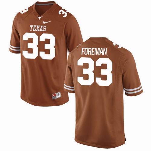 NCAA Texas Longhorns #33 Foreman orange jersey