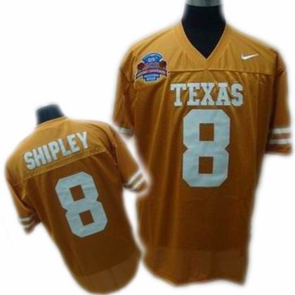 NCAA Texas Longhorns Jordan Shipley #8 orange jersey