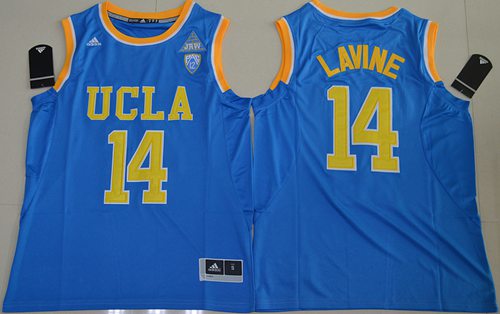 NCAA UCLA Bruins #14 Zach LaVine Blue Basketball Jersey