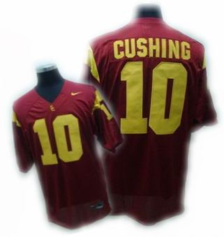 NCAA USC Trojans #10 Cushing football jerseys red