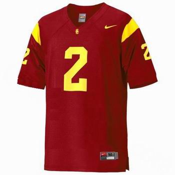 NCAA USC Trojans #2 Taylor Mays Stitched  Red Football Jersey