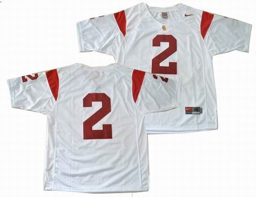 NCAA USC Trojans #2 Taylor Mays Stitched white Football Jersey