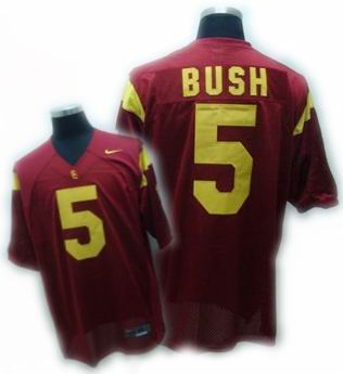 NCAA USC Trojans #5 Reggie Bush RED Football Jersey