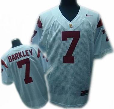 NCAA USC Trojans #7 Matt Barkley White Football Jersey