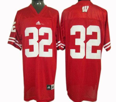 NCAA Wisconsin Badgers #32 Red Jerseys