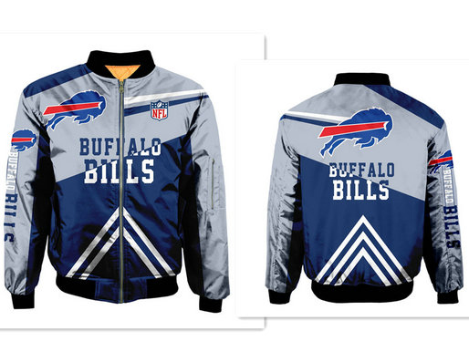 NFL Bills Sublimated Fashion 3D Fullzip Jacket