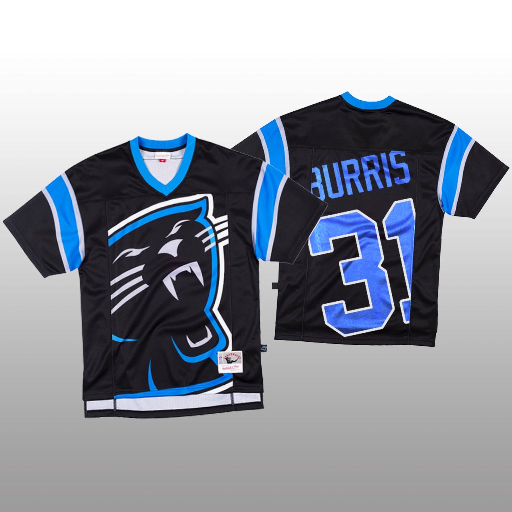 NFL Carolina Panthers #31 Juston Burris Black Men's Mitchell & Nell Big Face Fashion Limited NFL Jersey