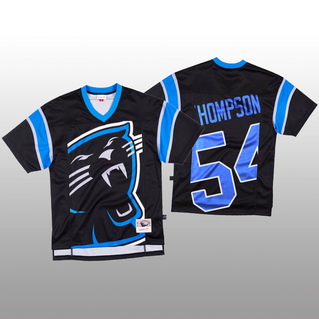 NFL Carolina Panthers #54 Shaq Thompson Black Men's Mitchell & Nell Big Face Fashion Limited NFL Jersey
