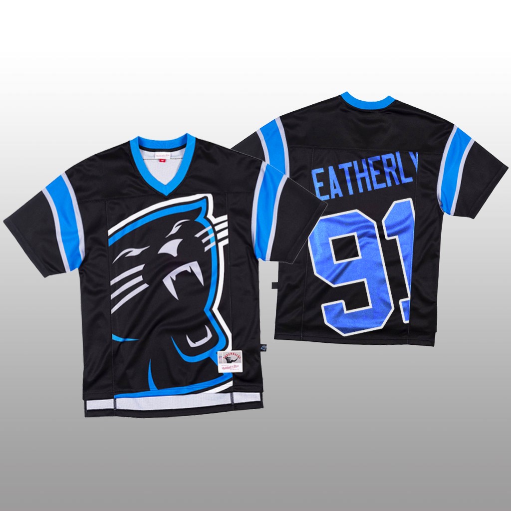 NFL Carolina Panthers #91 Stephen Weatherly Black Men's Mitchell & Nell Big Face Fashion Limited NFL Jersey