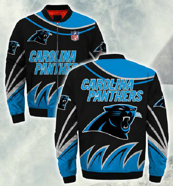 NFL Carolina Panthers Sublimated Fashion 3D Fullzip Jacket