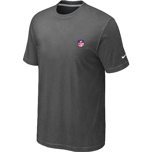 NFL Chest embroidered logo  T-Shirt D.GREY
