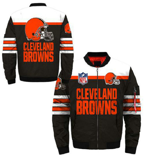 NFL Cleveland Browns Sublimated Fashion 3D Fullzip Jacket -2