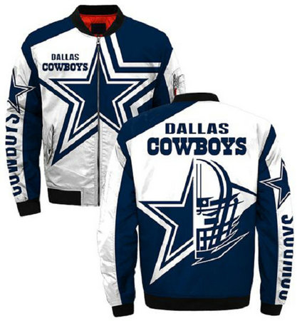 NFL Dallas Cowboys Sublimated Fashion 3D Fullzip Jacket-3